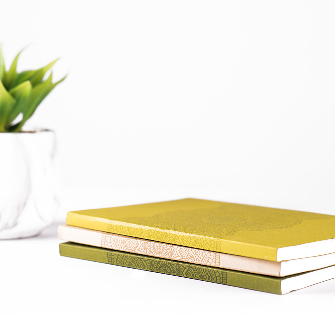 Mandala Notebook - Shades Of Yellow