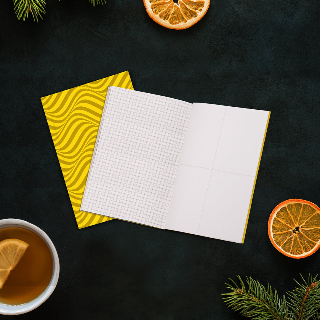 Waves Kraft Notebook