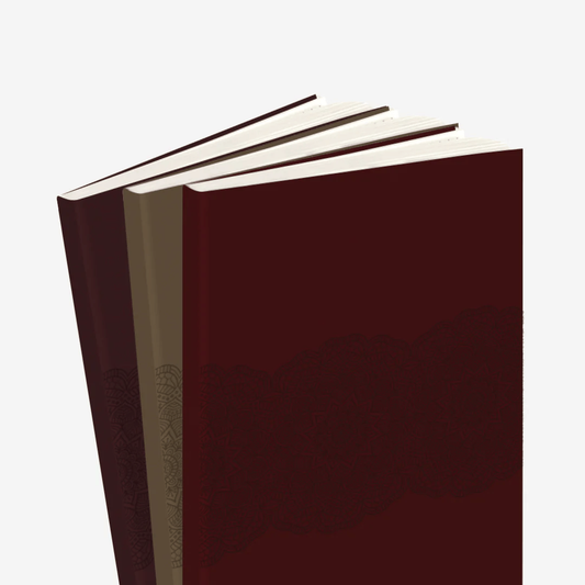 Brown Mandala Notebook – Set of 3