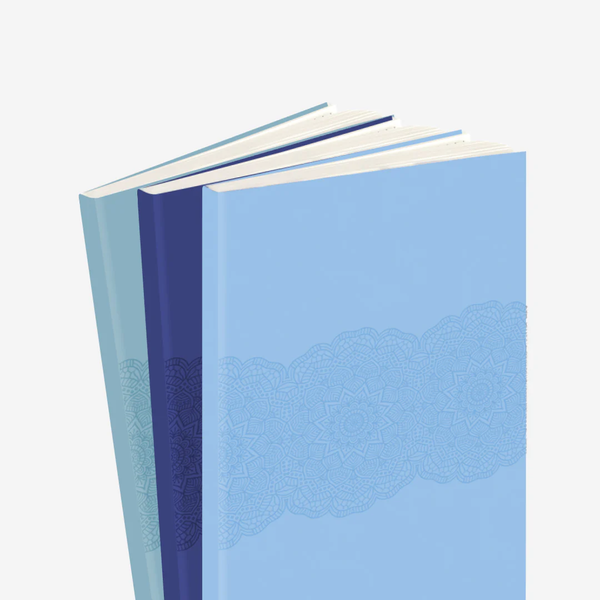 Blue Mandala Notebook – Set of 3