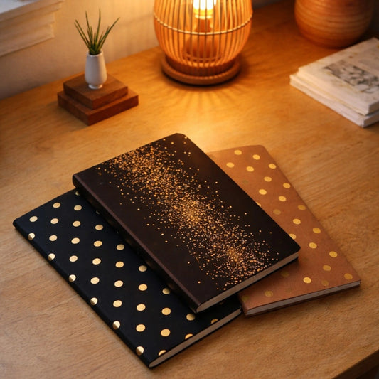 Gold Foiled Notebook Collection – Set of 3