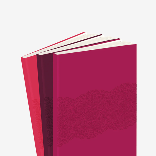 Pink Mandala Notebook – Set of 3