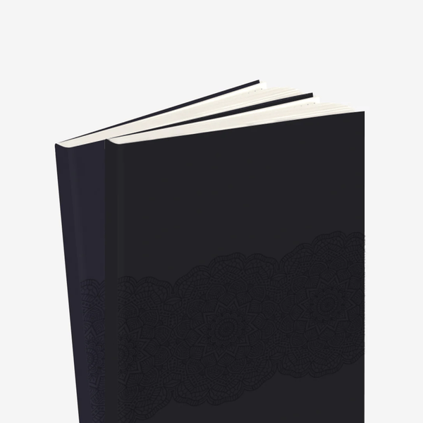 Black Mandala Notebook – Set of 3