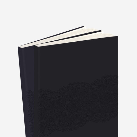 Mandala Notebook - Shades Of Black