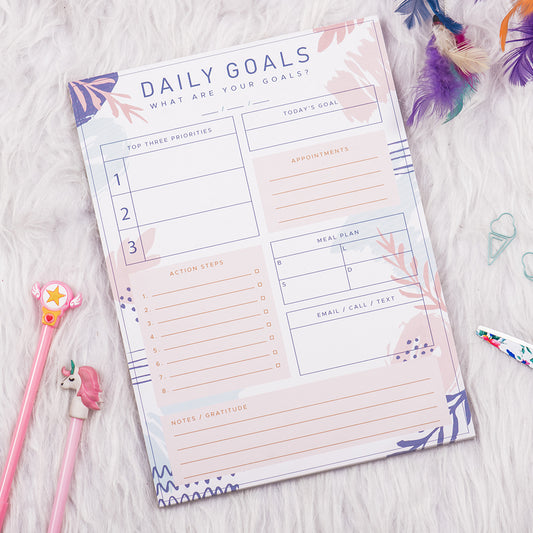 Daily Goals Planner- Daily Planners