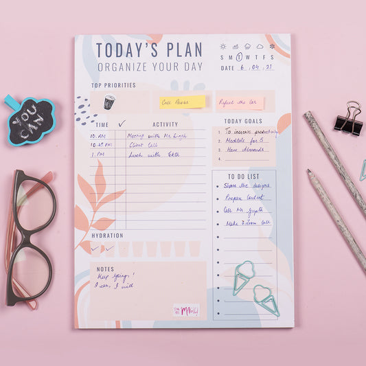 Today's Plan Planner- Daily Planners