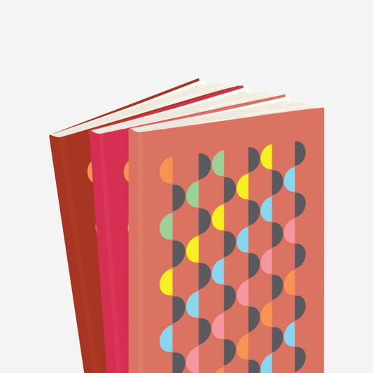 Rainbow Series 4 in 1 Notebooks- Shades Of Red